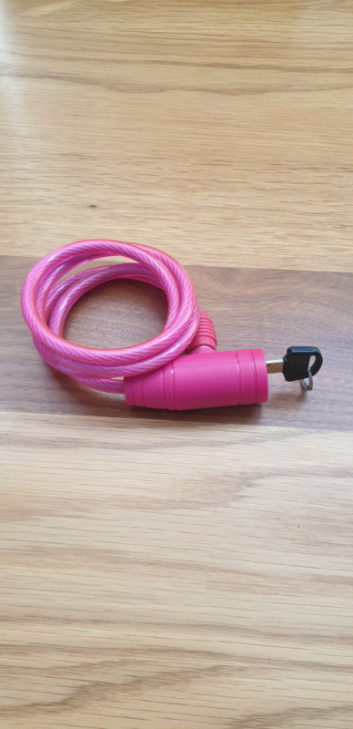 pink bike lock